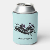 ホワイトウォーターリバーラフティングデザイン 缶クーラー (缶裏面)