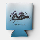 ホワイトウォーターリバーラフティングデザイン 缶クーラー (正面)