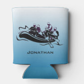 ホワイトウォーターリバーラフティングデザイン 缶クーラー (裏面)