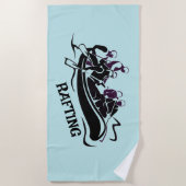 ホワイトウォーターリバーラフティング ビーチタオル (正面)