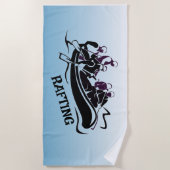 ホワイトウォーターリバーラフティング ビーチタオル (正面)