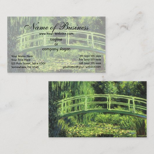 ホワイトウォーターリリーバイクロードモネ 名刺 (正面/裏面)