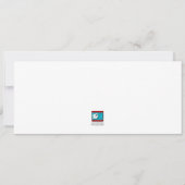 ホワイトウォーターリリーパッド誕生日招待状 招待状 (裏面)