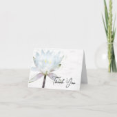 ホワイトウォーターリリー葬儀悔やみや弔慰サンキューユナイテッド サンキューカード (正面)