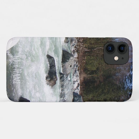 ホワイトウォーター写真(縦パーソナライズされた) Case-Mate iPhoneケース (裏面(横))