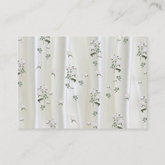 ホワイトウォーター絵を描カラーバラオンシャンパンシルク エンクロージャーカード (裏面)