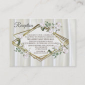 ホワイトウォーター絵を描カラーバラオンシャンパンシルク エンクロージャーカード (正面)