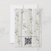 ホワイトウォーター絵を描カラーバラオンシャンパンシルク 出欠カード (裏面)