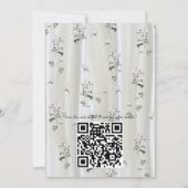 ホワイトウォーター絵を描カラーバラオンシャンパンシルク 招待状 (裏面)