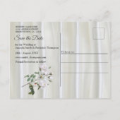 ホワイトウォーター絵を描カラーバラオンシャンパンシルク 案内ポストカード (裏面)