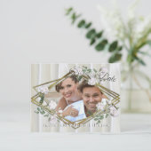 ホワイトウォーター絵を描カラーバラオンシャンパンシルク 案内ポストカード (スタンド正面)