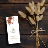 ホワイトウォーター色のフローラ素朴金ゴールドムスリム結婚ズ メニュー