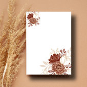 ホワイトウォーター色のフローラ素朴金ゴールドムスリム結婚ズ 招待状