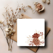 ホワイトウォーター色のフローラ素朴金ゴールドムスリム結婚ズ 招待状