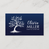 ホワイトウォーター色の木 名刺 (正面)