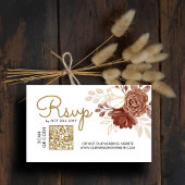 ホワイトウォーター色QR RSVPイスラーム結婚ズウェブサイト エンクロージャーカード