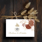 ホワイトウォーター色QR RSVPイスラーム結婚ズウェブサイト エンクロージャーカード