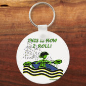 ホワイトウォーター転がカヤ キーホルダー (正面)