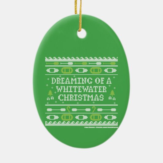 ホワイトウォーター・クリスマスの夢 セラミックオーナメント (裏面)