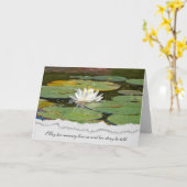 ホワイトウォーター・リリー悔やみや弔慰 カード (黄色い花)