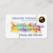 ホワイトウォール絵を描(ばちゃばちゃ)跳ねるホー絵を描ムズ 名刺 (正面)