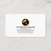 ホワイトウォール絵を描(ばちゃばちゃ)跳ねるホー絵を描ムズ 名刺 (裏面)