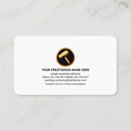 ホワイトウォール絵を描(ばちゃばちゃ)跳ねるホー絵を描ムズ 名刺 (裏面)