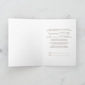 ホワイトウサギシャワー招待状 招待状 (内部)