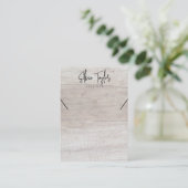 ホワイトウッドあなたのロゴイヤリングディスプレイカード 名刺 (スタンド正面)