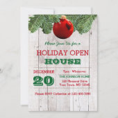 ホワイトウッドアンドパインブランチズホリデイ招待状 招待状 (正面)