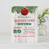 ホワイトウッドアンドパインブランチズホリデイ招待状 招待状 (スタンド正面)