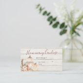 ホワイトウッドカボチャパンパスグラスキャンディーの数 エンクロージャーカード (スタンド正面)