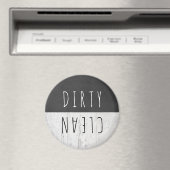 ホワイトウッドシャルボードクリーン汚れた食洗機標識 マグネット (インサイチュ (食洗機))