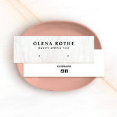 ホワイトウッドスタッドイヤリングジュエリー表示 コーリングカード