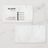 ホワイトウッドソーシャルメディアのアイコンの名刺 名刺 (正面/裏面)