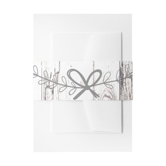 ホワイトウッドファームハウス素朴カントリーウェディング 招待状ベリーバンド (正面例)