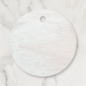 ホワイトウッドフローラ2"ラウンドソーシャルメディアつるラベル フェイバータグ (裏面)