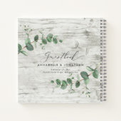 ホワイトウッドユーカリシンプルラスチック ノートブック (裏面)