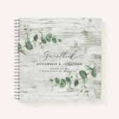 ホワイトウッドユーカリシンプルラスチック ノートブック (正面)