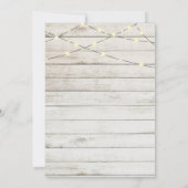 ホワイトウッドレースライト卒業パーティー 招待状 (裏面)