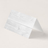 ホワイトウッドレース折り畳みテーブルカード (裏面)