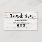 ホワイトウッドヴィンテージトレンディーサロンありがとう 名刺 (正面)