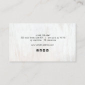 ホワイトウッド手書きスクリプトSNSバス 名刺 (裏面)