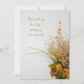 ホワイトウッド秋フラワーズ結婚式招待状 招待状 (裏面)