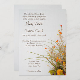 ホワイトウッド秋フラワーズ結婚式招待状 招待状