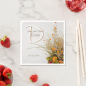 ホワイトウッド秋結婚フラワーズナプキン スタンダードカクテルナプキン (インサイチュ)