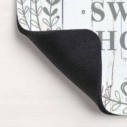 ホワイトウッド素朴ファームハウスシャビーシックカスタムホテル マウスパッド (コーナー)