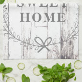 ホワイトウッド素朴ファームハウスホームスウィートホームカスタムホテル キッチンタオル (折り畳み)