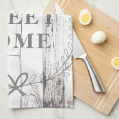 ホワイトウッド素朴ファームハウスホームスウィートホームカスタムホテル キッチンタオル (四つ折り)