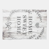 ホワイトウッド素朴ファームハウスホームスウィートホームカスタムホテル キッチンタオル (横)